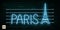 France and Paris Travel And Journey neon light background. Vector Design Template.used for your advertisement, book, banner,