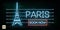 France and Paris Travel And Journey neon light background. Vector Design Template.used for your advertisement, book, banner,