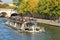 France, picturesque Bateau Mouche in the city of Paris