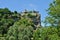 France, picturesque castle of Belcastel in Lacave