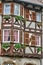 France, picturesque old house in Eguisheim in Alsace