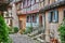 France, picturesque old house in Eguisheim in Alsace