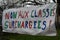 France, protest by parents against class closures in villages