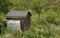 France, rainwater tank in a garden in Les Mureaux