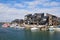 France, resort city Dovill. Boats in a bay before