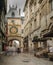 FRANCE ROUEN 2018 AUG: The Gros Horloge clock. It is an astronomical clock dating back to the 16th century. It is located in the