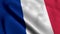 France Satin Flag. Waving Fabric Texture of the Flag of France, Real Texture Flag