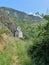 France Savoie Maurienne Le Châtel little Saint-Marin chapel with blue sky vertical