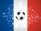France Soccer / Football Background. Vector Illustration