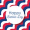 France striped background of happy bastille day vector design