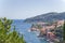 France. Town of Villefranche-sur-Mer and the bay of Villefranche