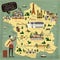 France travel concept map