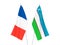 France and Uzbekistan flags