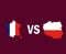France Vs Poland Map Symbol Design Europe football Final