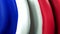 France waving flag for banner design. France flag animated background. French festive design. Seamless loop