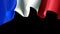 France waving flag for banner design. France flag animated background. French festive design. Seamless loop. Alpha channel