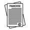 Franchise documentation icon, outline style