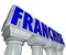 Franchise Word Stone Marble Pillars Columns Strong Established B