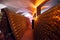 Franciacorta, Lombardy, Italy. Wine cellar, interior view