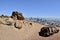 Franciscan Chert rock from the Age of Reptiles, Corona Heights Park with a view of San Francisco, 2.