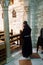 Franciscan monk in the Church of Jesus` first miracle in Cana