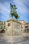 Francisco Pizarro statue in the main square of Trujillo, Caceres, Extremadura, Spain