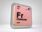 Francium - Fr - chemical element periodic table