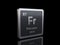 Francium Fr, element symbol from periodic table series