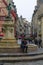 Francois-Rude square and the wine maker statue, in Dijon