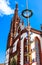 Franconian maypole in front of the Marienkapelle in Wuerzburg, Germany