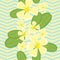 Frangipani seamless pattern