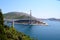 Franjo Tudman Bridge, a cable-stayed bridge in southern croatia