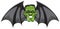 Franked-Bat with halloween wings on a scary head