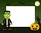 Frankenstein Halloween Horizontal Frame