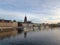 Frankfurt Cathedral of Saint Bartholomew from the iron bridge