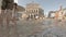 Frankfurt , Germany - August 02 2018: People searching for refreshment in the water of the fountain at Opernplatz during