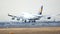 FRANKFURT, GERMANY - FEB 28th, 2015: The Lufthansa Boeing 747 - MSN 26427 - D-ABVN, named Dortmund landing at Frankfurt