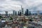 FRANKFURT, GERMANY - JUNE 4, 2017: Panoramic view of the financial district of Frankfurt