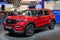 FRANKFURT, GERMANY - SEP 11, 2019: New Ford Explorer plug-in hybrid car model showcased at the Frankfurt IAA Motor Show 2019