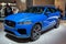 FRANKFURT, GERMANY - SEP 11 2019: New Jaguar F-PACE SVR car model showcased at the Frankfurt IAA Motor Show 2019