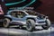 FRANKFURT, GERMANY - SEPT 2019: silver AUDI AI TRAIL all electric offroad concept car, IAA International Motor Show Auto Exhibtion