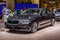 FRANKFURT, GERMANY - SEPT 2019: violet BMW 5 5er G30 sedan, IAA International Motor Show Auto Exhibtion