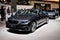 FRANKFURT, GERMANY - SEPT 2019: violet BMW 5 5er G30 sedan, IAA International Motor Show Auto Exhibtion