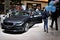 FRANKFURT, GERMANY - SEPT 2019: violet BMW 5 5er G30 sedan, IAA International Motor Show Auto Exhibtion