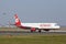 Frankfurt International Airport - Airbus A321 of Air Berlin takes off