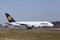 Frankfurt International Airport â€“ Lufthansa Airbus A380 takes off