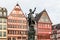 Frankfurt am Main, Germany - October 17th, 2022: Streets of Frankfurt am Main, beautiful city in Germany where modern and historic