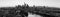 Frankfurt am Main Skyline Panorama Black and white