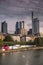 Frankfurt skyline from Holbeinsteg bridge