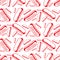Frankfurter hotdog seamless pattern vector design illustration